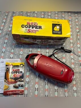 📍Red Copper 5 Minute Chef Electric Cooker